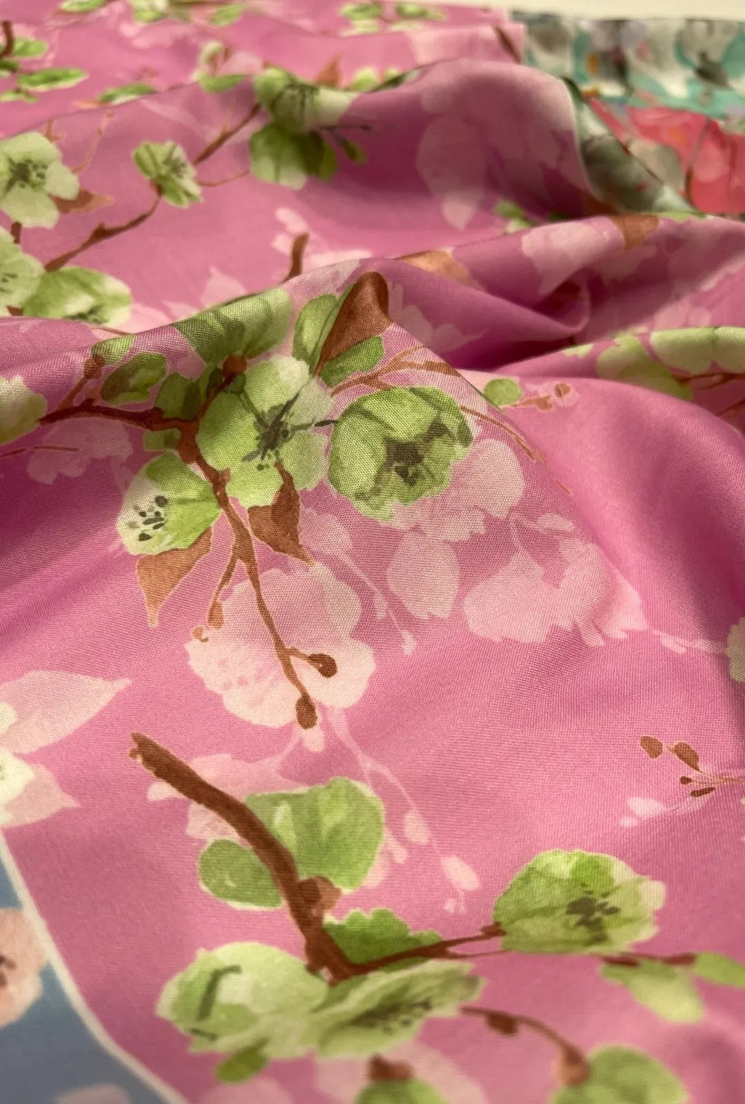Artistic Orchard Branch Printed London Cotton Gown Material