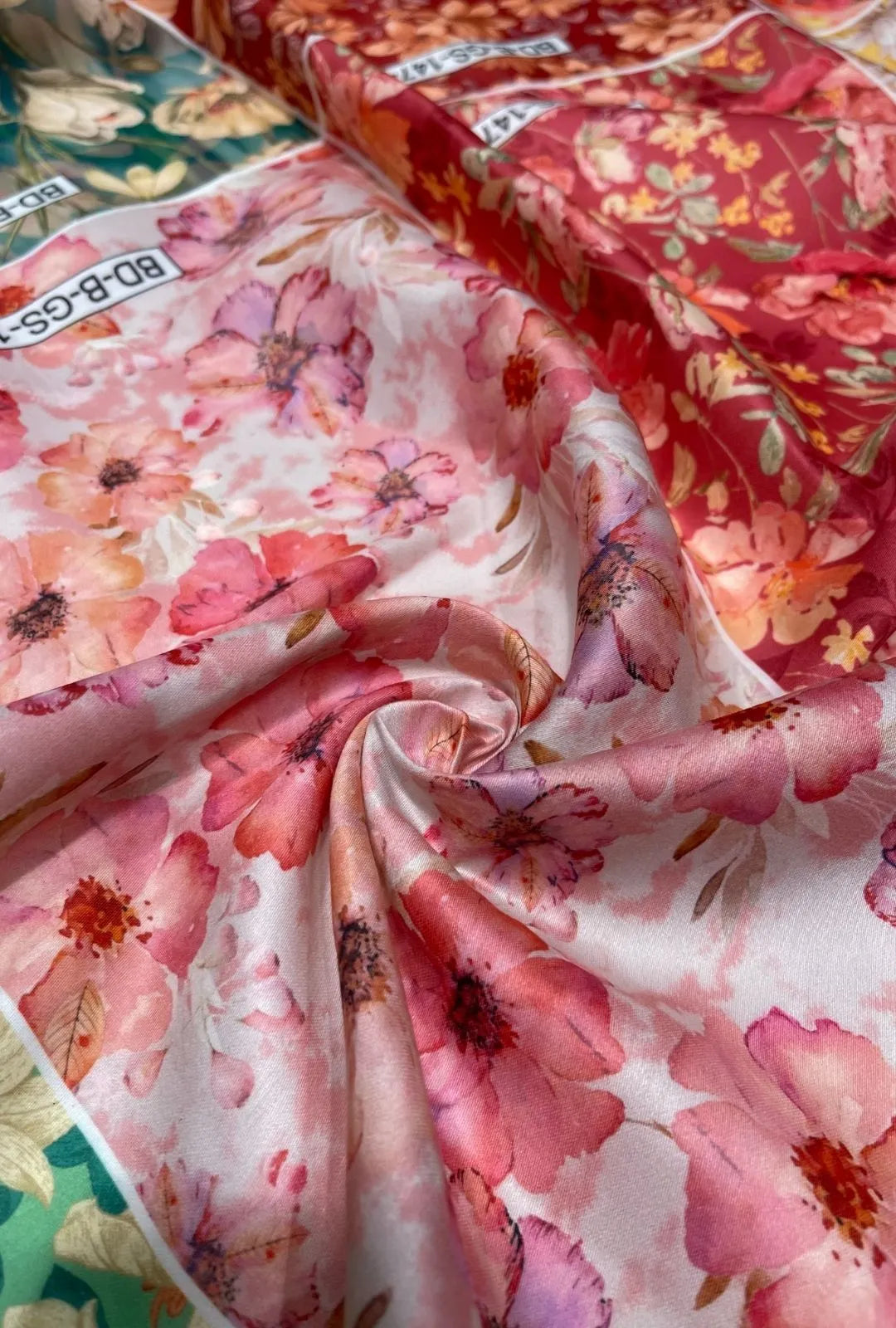 Designer Snow Cotton Fabric with Trendy Digital Print