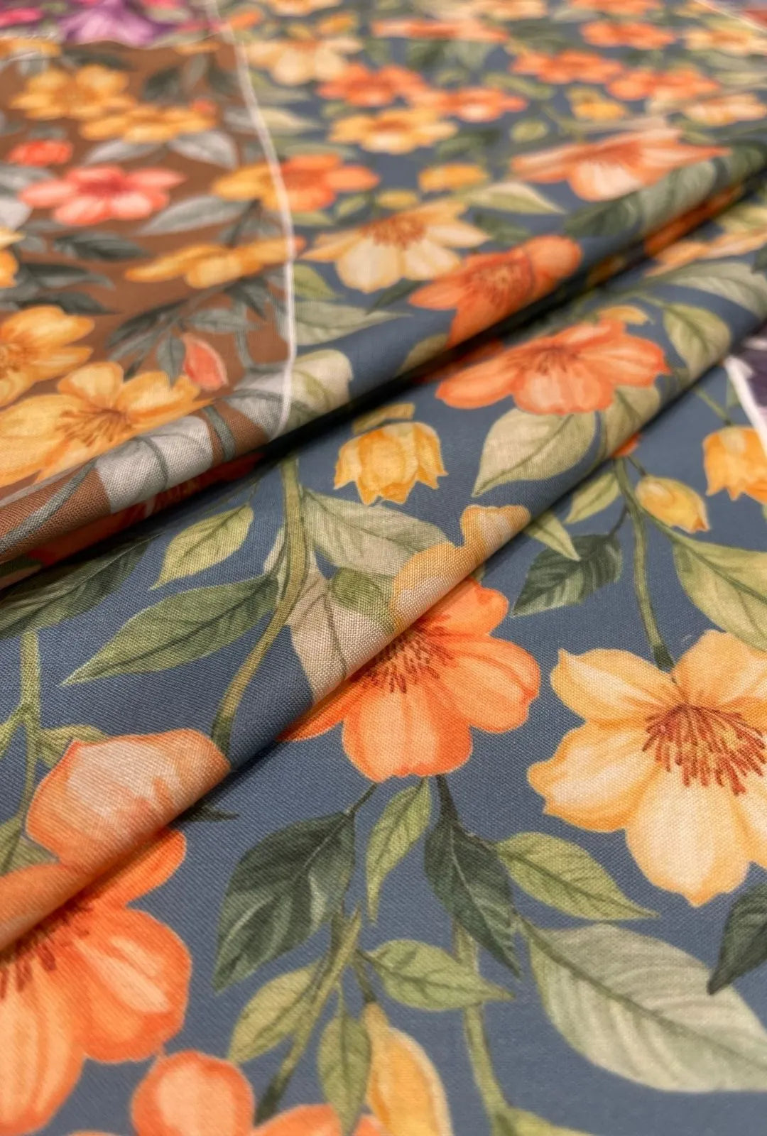 Exquisite Floral Digital Printed London Cotton Jalabeya Fabric