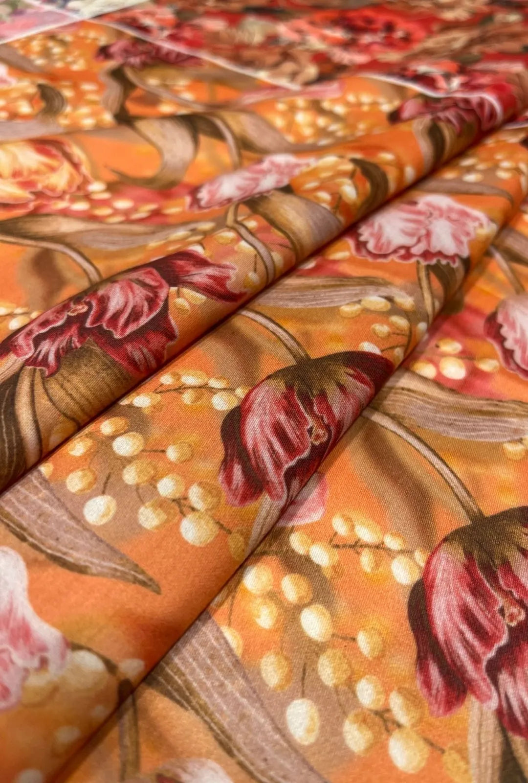 Fine Quality Snow Cotton Fabric with Modern Artistic Prints