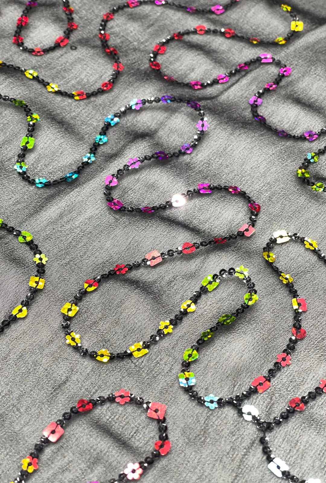 Glorious Georgette Fabric With Multi Sequence Embroidery Work