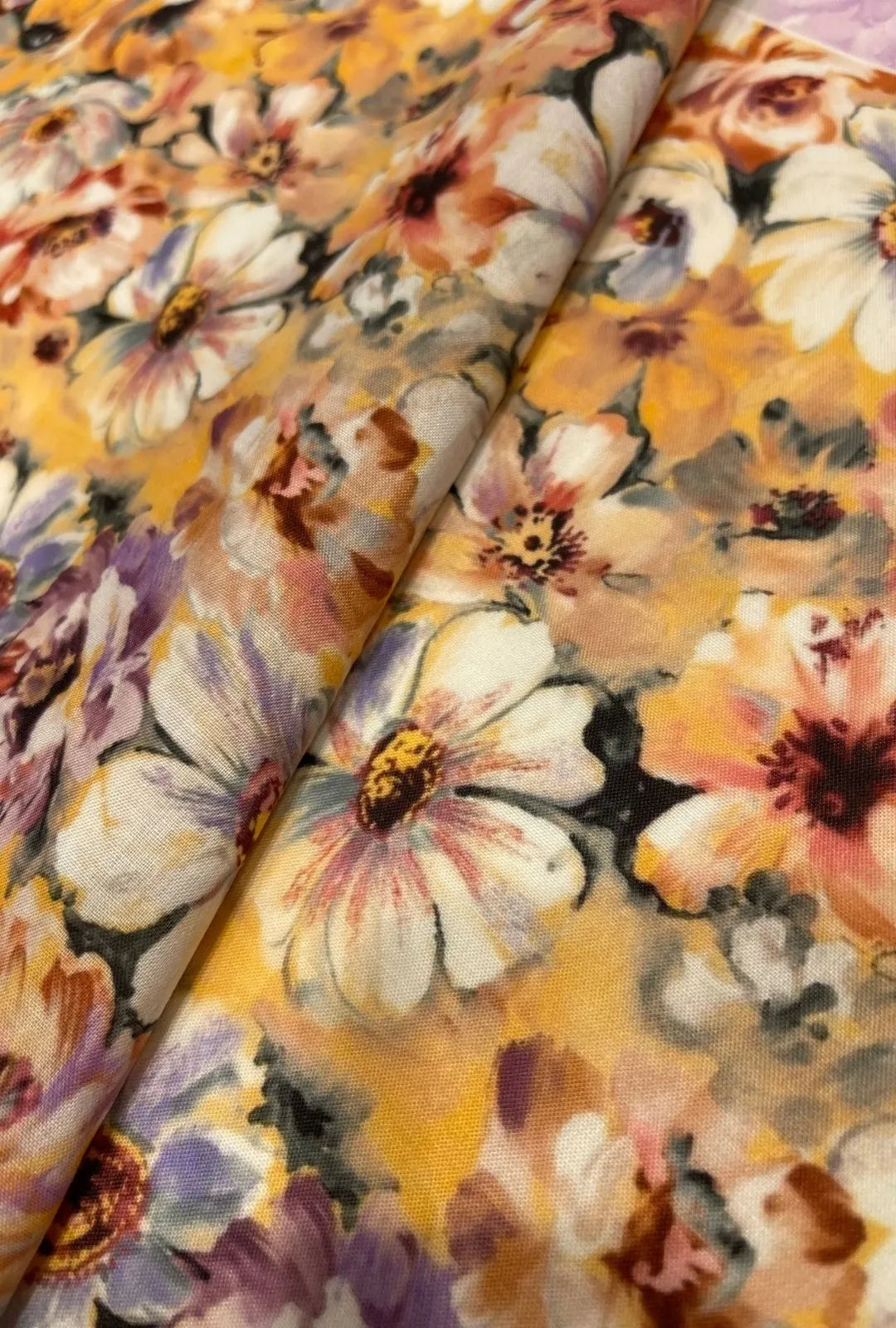 Illustrative Meadow Floral Printed London Cotton Tunic Cloth