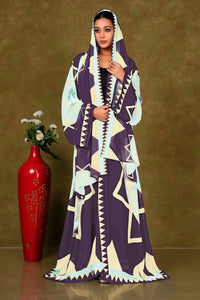 Chiffon Shrug Set with Geometric and Medallion Print GAJIWALA EXPORT