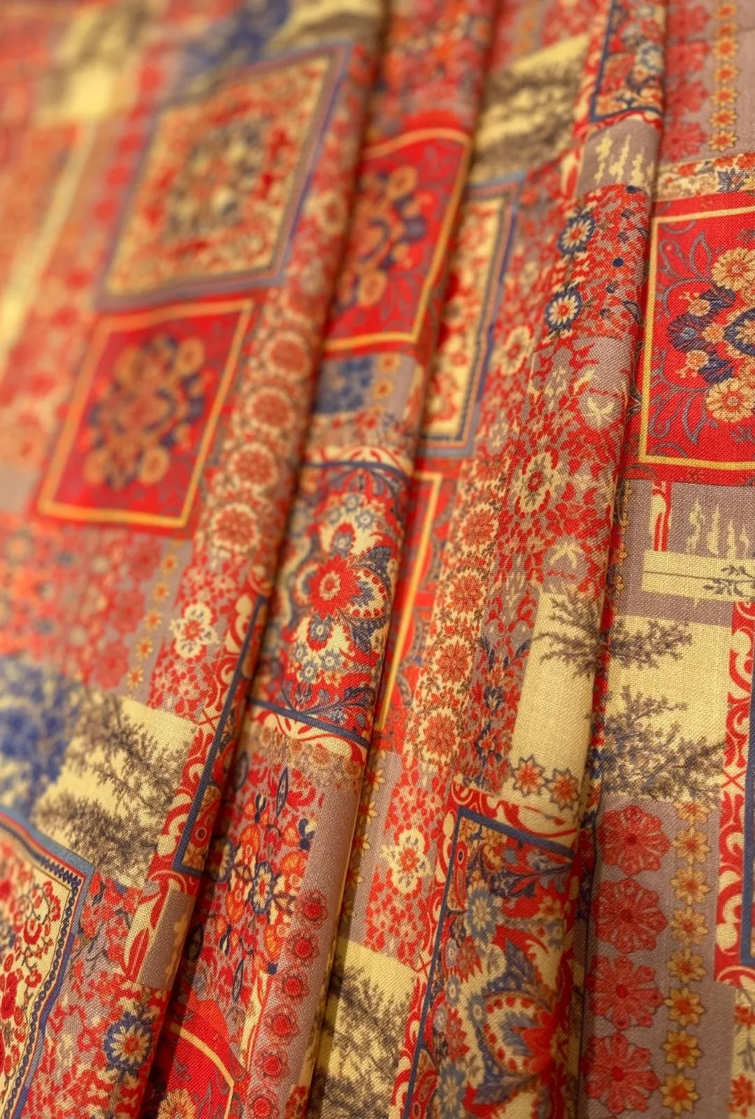 Splendid Arabesque Digital Print Linen Premium Abaya Material
