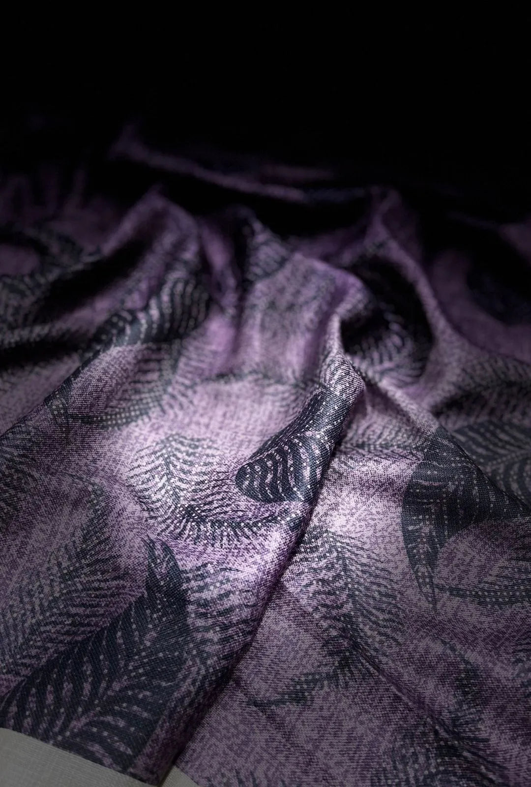 Splendid Feather Pattern Linen Premium Fashion Fabric Yardage