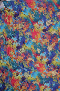 Abstract Spangles Multi Color Print Fabric