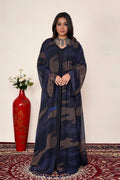 Abstract Stripe Chiffon Sequin Flow Shrug Elegant Modest Wear