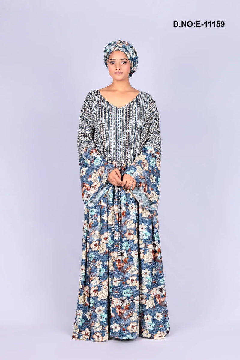 African Style Kaftan With Stole for Women