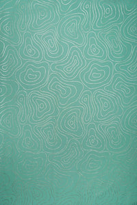 Armani Satin With Foil Work Sea Green Fabrics