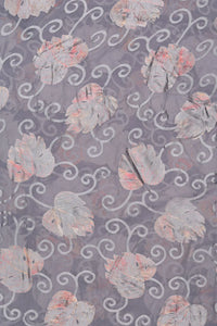 Artistic Brasso Fabric with Unique Foil Design