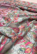 Artistic Foliage Printed London Cotton Premium Kaftan Fabrics