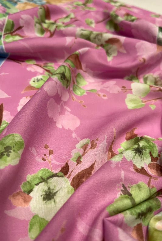 Artistic Orchard Branch Printed London Cotton Gown Material