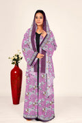 Floral Chiffon Shrug Open Front Long Women Full Length Modest Wear