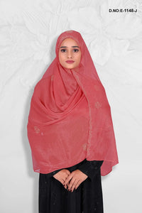 Baby Pink Sparkle and Shine Diamond Stone Work Dupattas