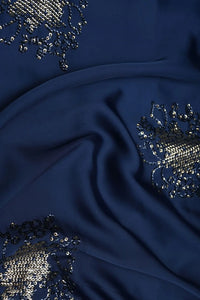Barbie Doll With Embroidery Work Blue Fabric