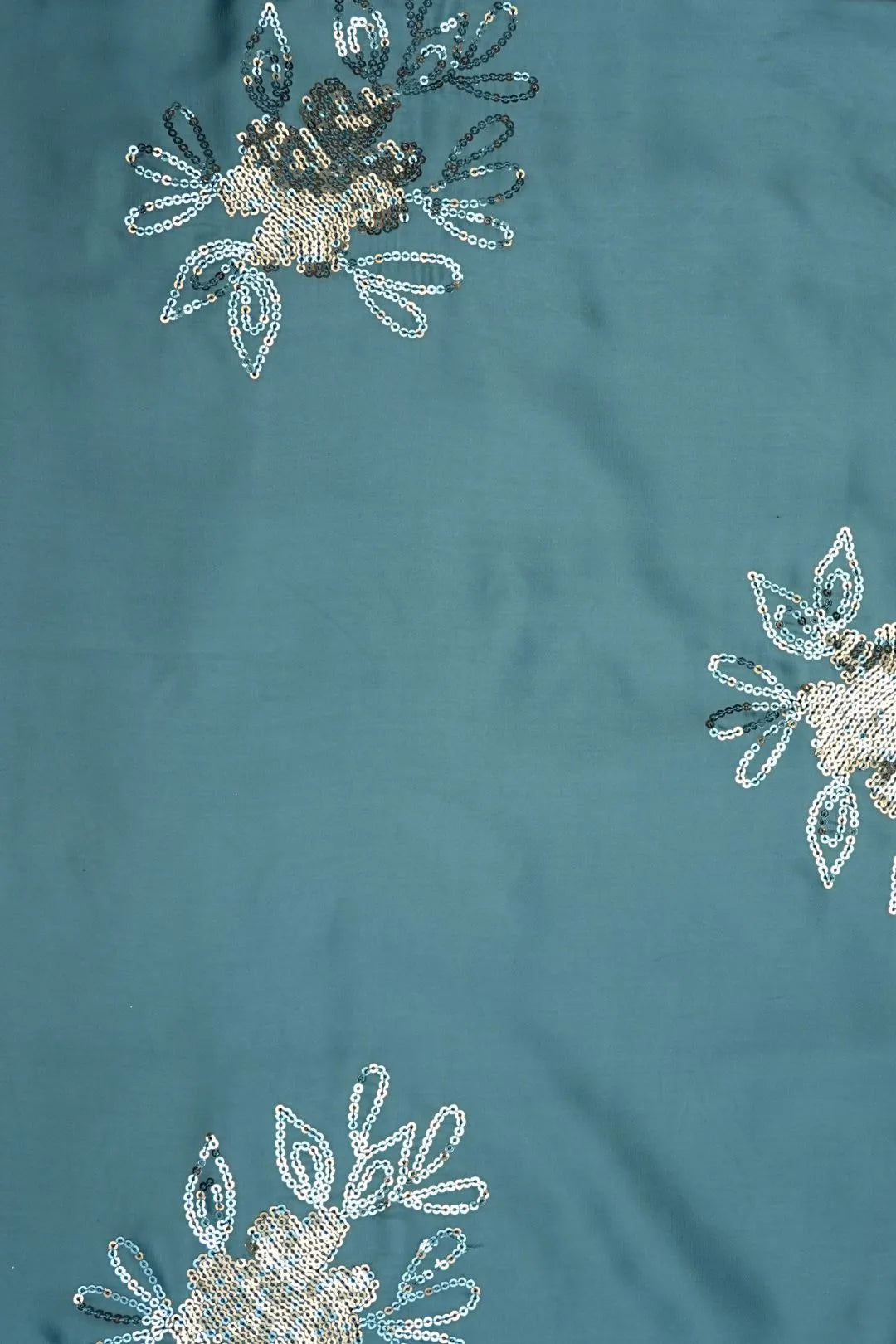 Barbie Doll With Embroidery Sea Green Fabrics