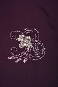 Barbie Doll With Embroidery Wine Fabric