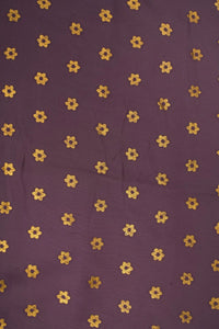 Barbie Doll With Foil Work Purple Fabric