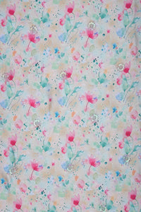 Barbie With Digital Print With Hand Work Fabric