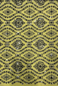 Beautiful Paisley Embroidered Polyester Linen Jalabeya Fabric