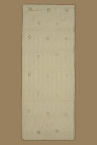 Beige Stonework Designer Stole For Abaya