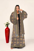 Vintage Floral Chiffon Layered Shrug Modest Open Style Wear