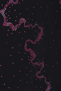 Black Diamond Work Barbie Fabric