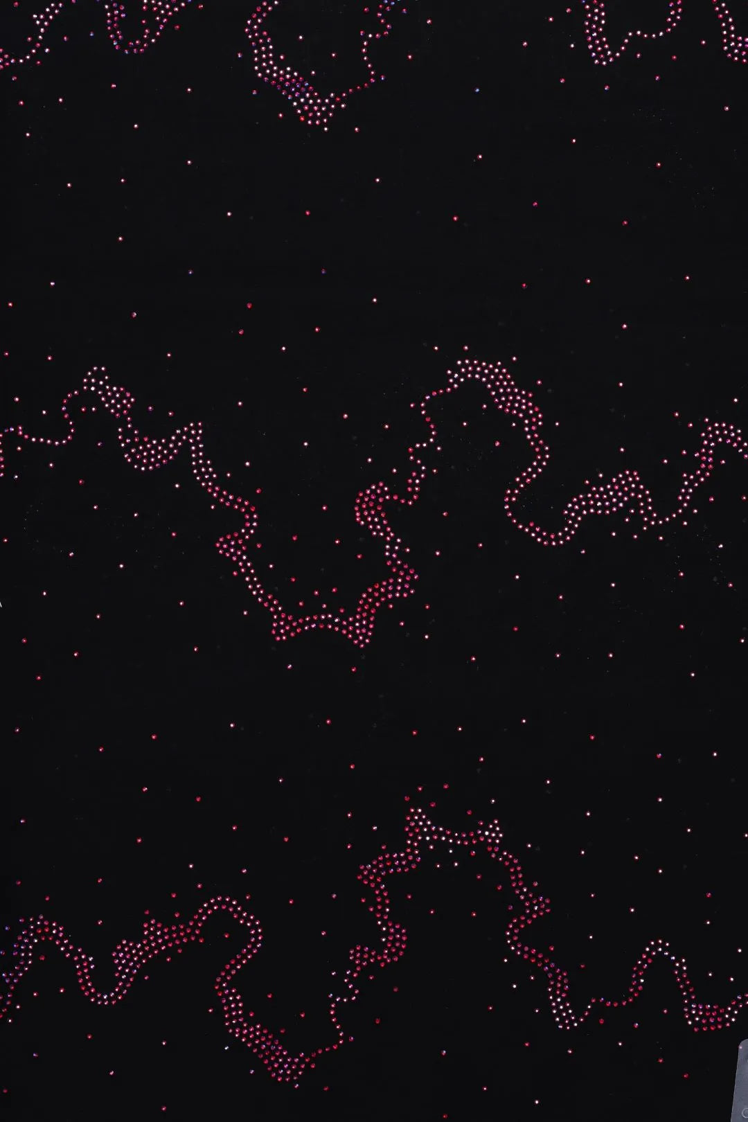 Black Diamond Work Barbie Fabric