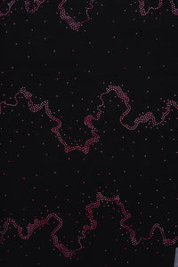 Black Diamond Work Barbie Fabric