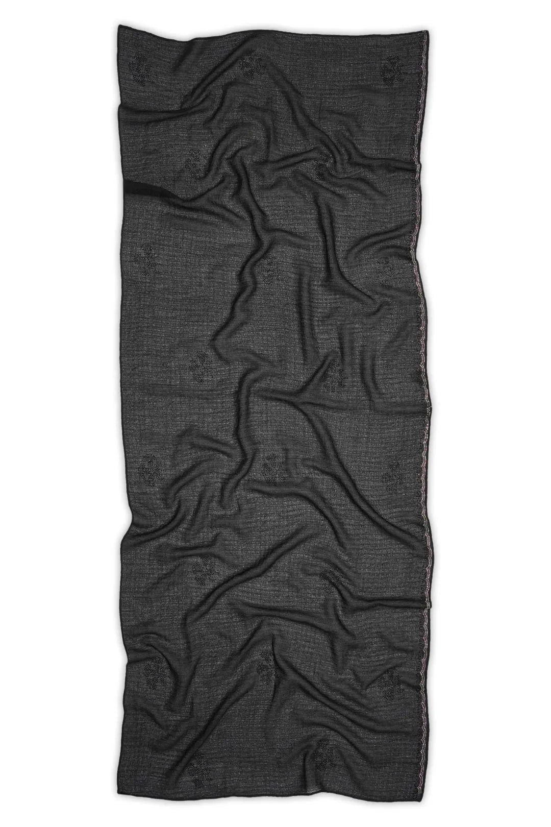 Black StoneWork Stole for Girl