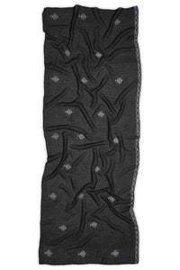 Black diamond work Designer Stole For Abaya