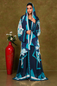 Chiffon Shrug Set with Geometric and Medallion Print GAJIWALA EXPORT