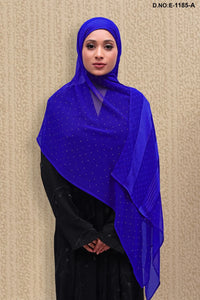 Blue_Gorgeous_Embellishments_Diamond_Work_Plain_Dupatta