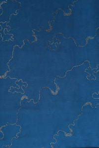 Blue Jiny Miny Diamond Work Fabric