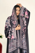 Blush Floral Weightless Drape Shrug Elegant Modest Abaya Overlay