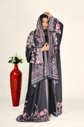 Blush Floral Weightless Drape Shrug Elegant Modest Abaya Overlay