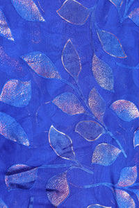 Brasso Fabric with Colorful Foil Work