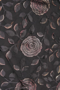 Brasso Fabric with Foil Applique Design