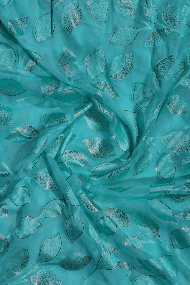 Brasso Fabric with Foil Embellishments