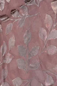 Brown Colored Foil Brasso Textile Fabric