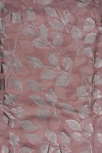 Brown Colored Foil Brasso Textile Fabric