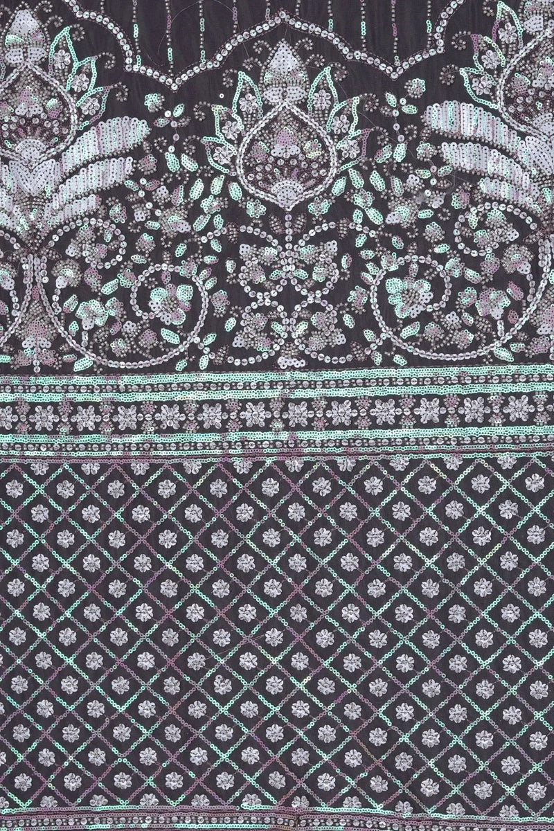 Butterfly Net With Fine Hand Work Fabrics