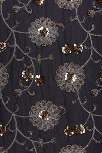 Butterfly Net With Heavy Florer Work Fabrics