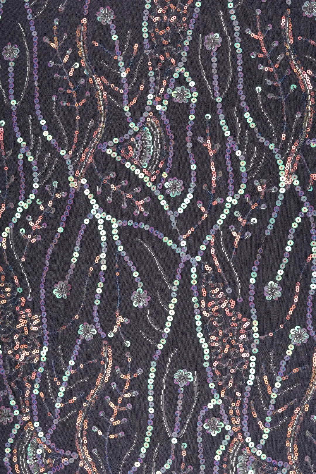 Butterfly Net With Midnight Hand Work Fabrics