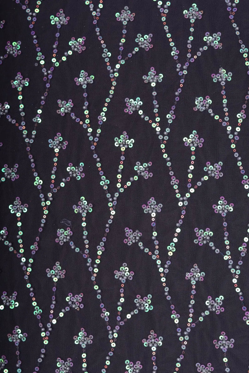 Butterfly Net With Multi Color Work Fabrics