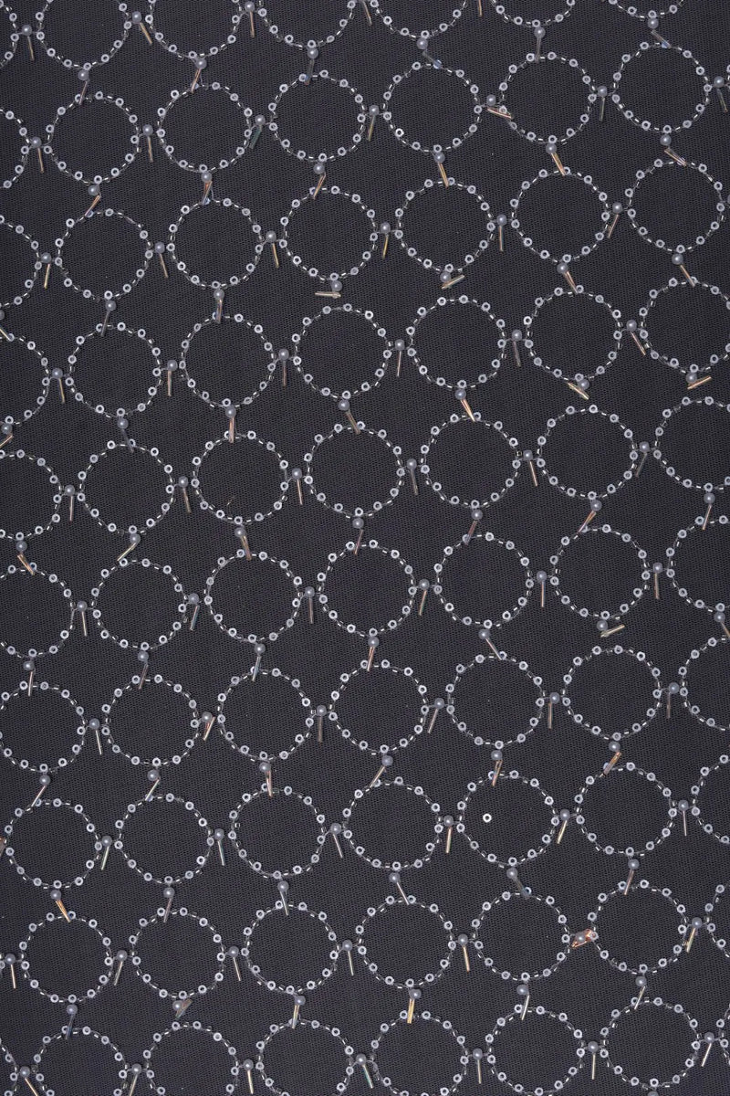 Butterfly Net With Round Hand Hand Work Fabric