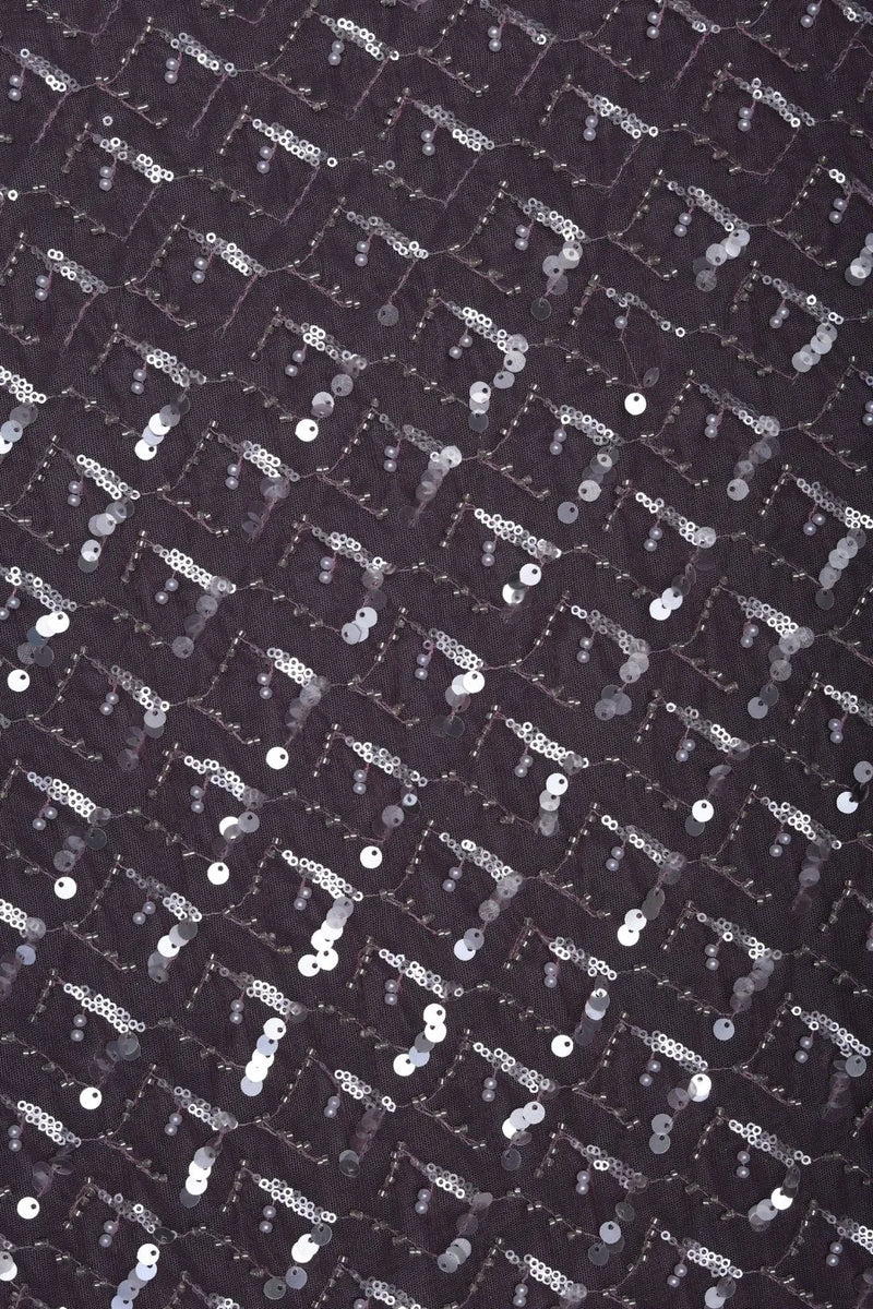 Butterfly Net With Square Hand Work Fabrics