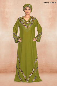 Summer Girls and Women Party Wear Kaftan With Stole