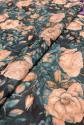 Captivating Rose Printed London Cotton Premium Dress Material