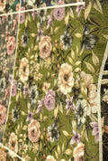 Charismatic Botanical Floral Chiku Linen Boutique Fabric Yardage